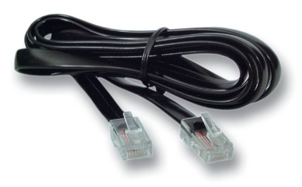 EFB Elektronik K2406SW.1, 1 m, RJ-12, RJ-45, Svart, 1 styck