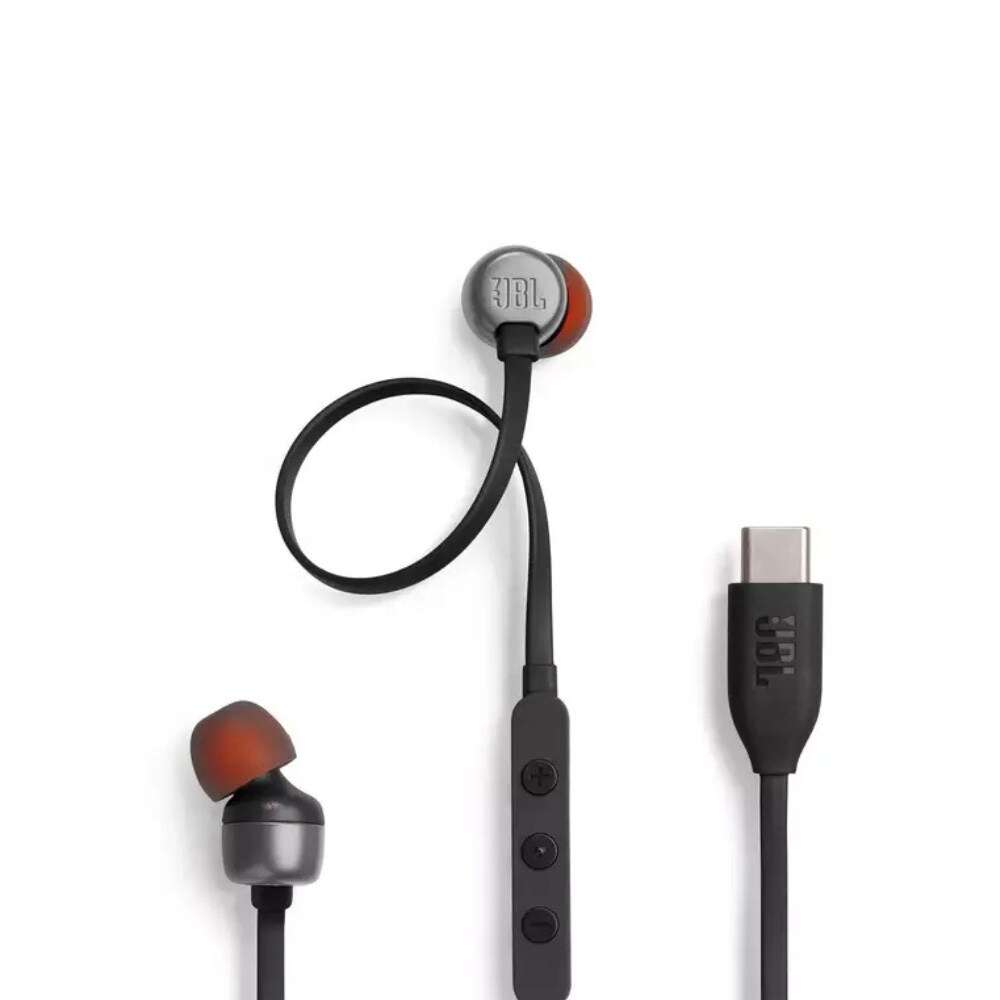 JBL Tune 310 USB-C In-Ear hörlurar, svart, bild 2