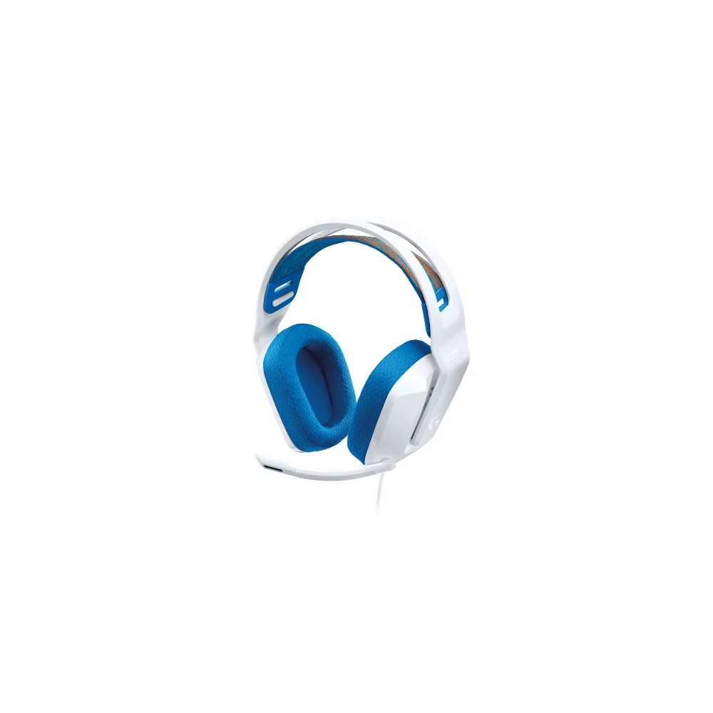 Logitech G335 Trådbundet gamingheadset, vitt