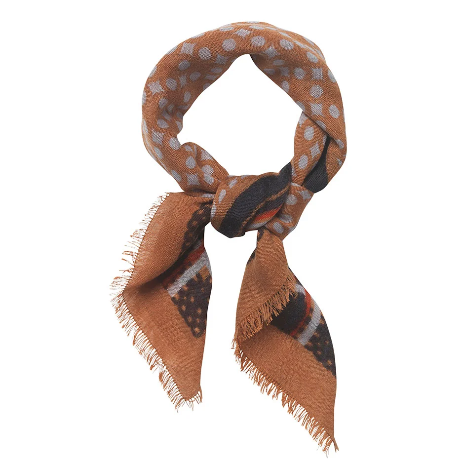 Becksöndergaard Rica Scarf Pecan Brown 65 x 65 cm