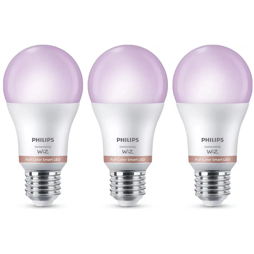 Philips RGB smart lampa E27 A60 8,8W, 3 st