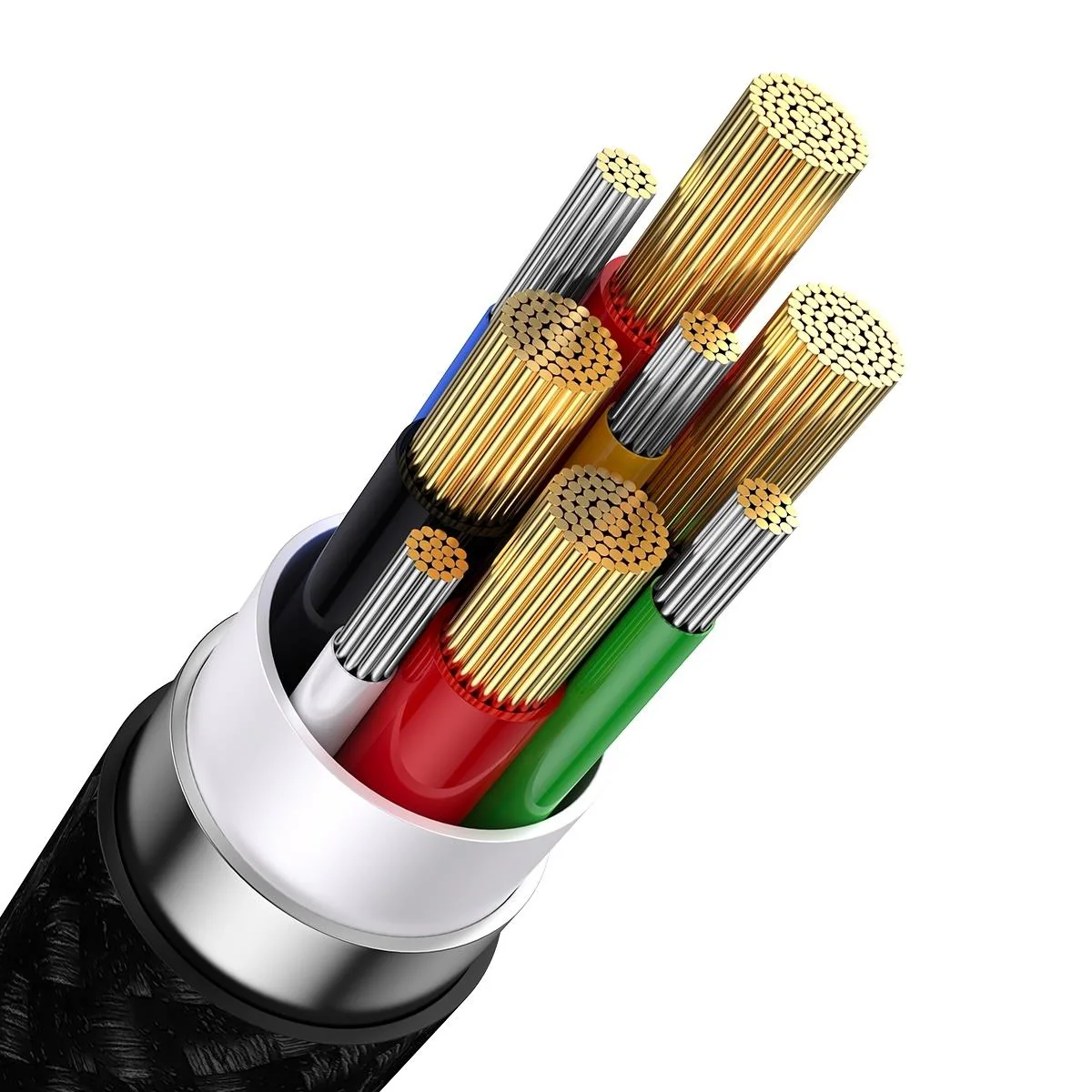 Baseus Flash Series II USB-C / USB-A Cable 100W 1.2m Black (CASS030101), bild 5