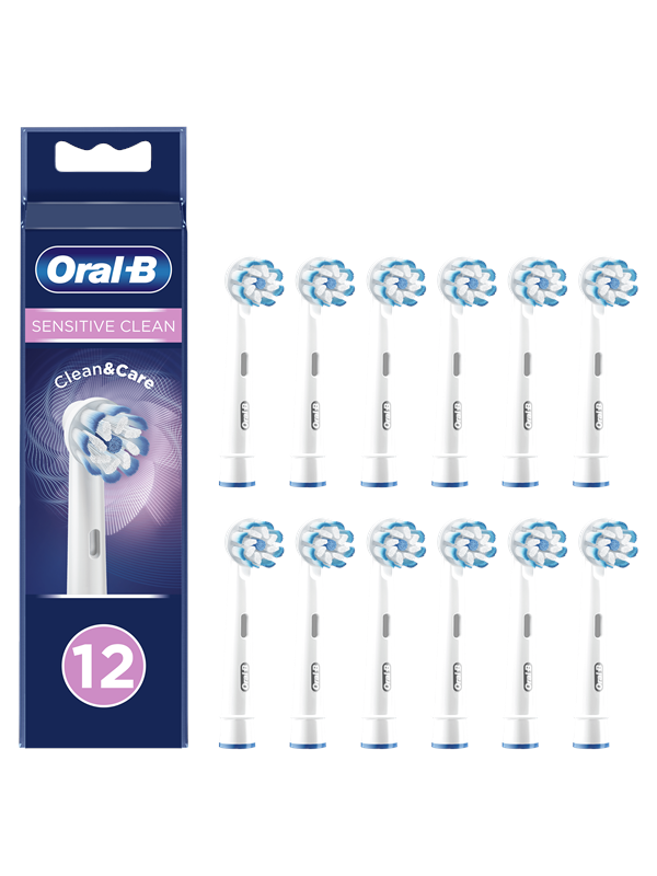Oral-B Borsthuvuden Sensitive Clean Borsthuvuden, 12-pack