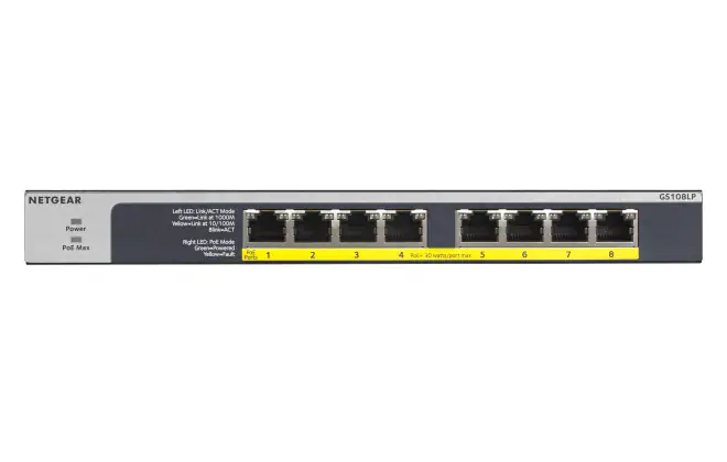 Netgear GS108LP 8-Port Gbit PoE/PoE+ Switch