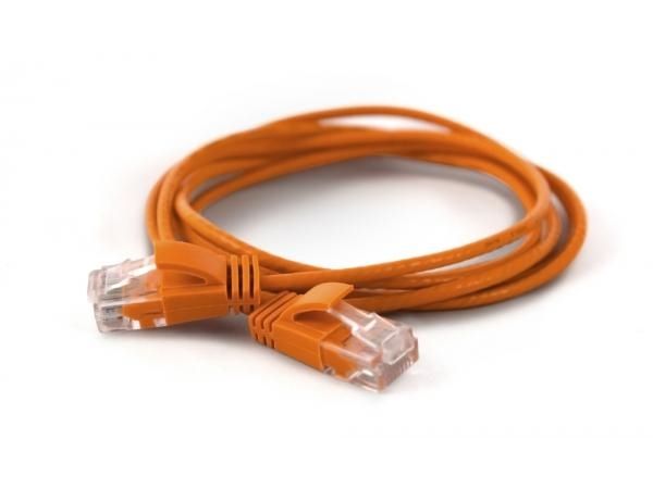 wantec - Patch-kabel - RJ-45 (hane) till RJ-45 (hane) - CAT 6a - orange