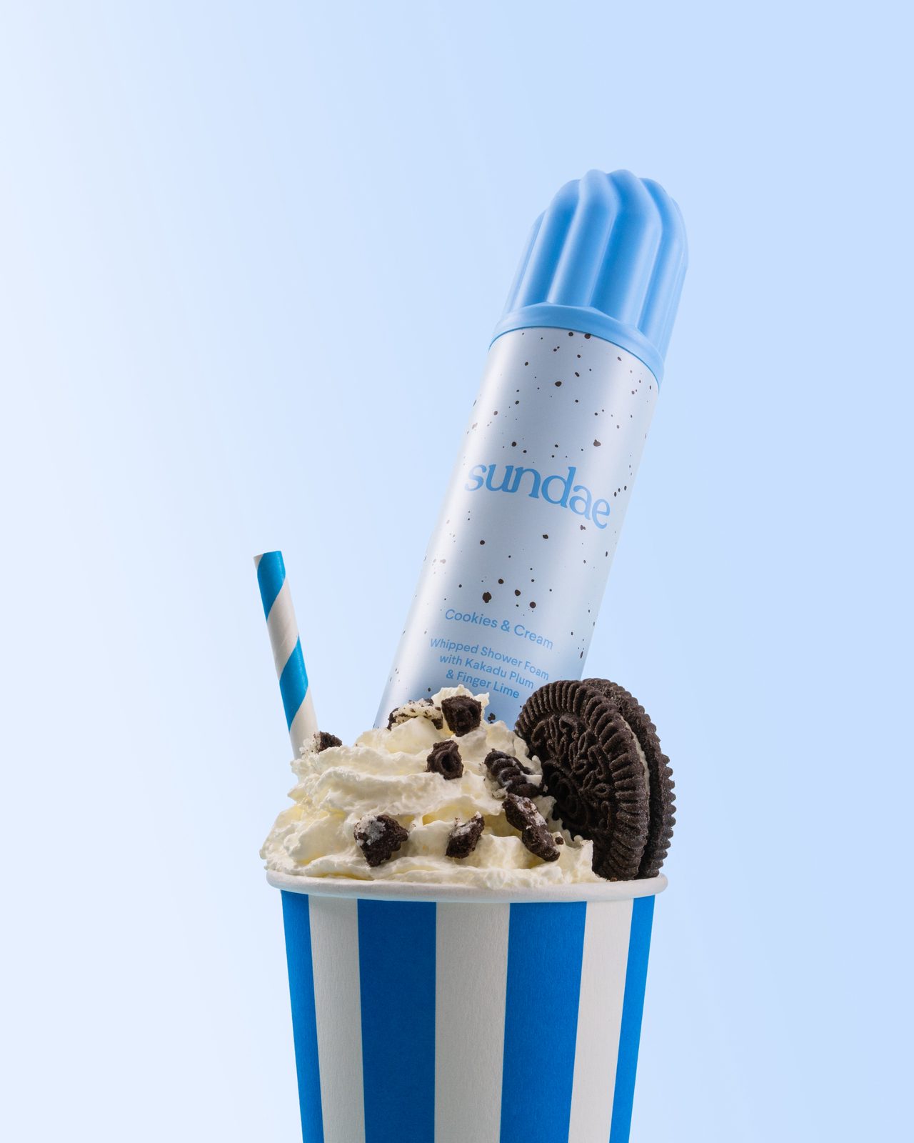 Sundae Cookies & Cream Whipped Shower Foam 265 ml, bild 4