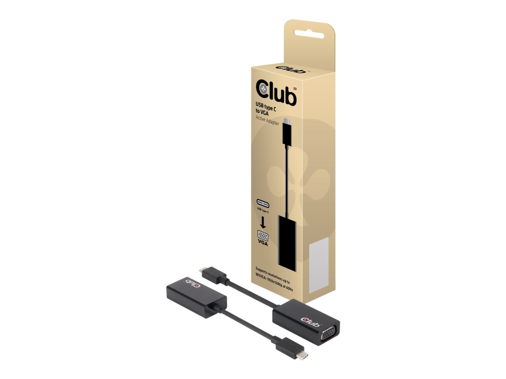 Club 3D - Extern videoadapter - USB-C - VGA