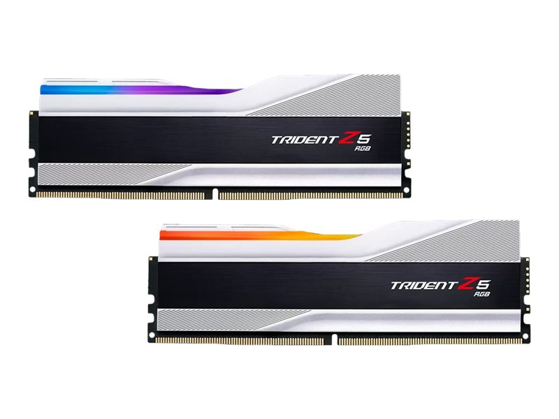 32 GB (2x16GB) DDR5-7600 G.Skill Trident Z5 RGB CL36, XMP - Vit/Silver
