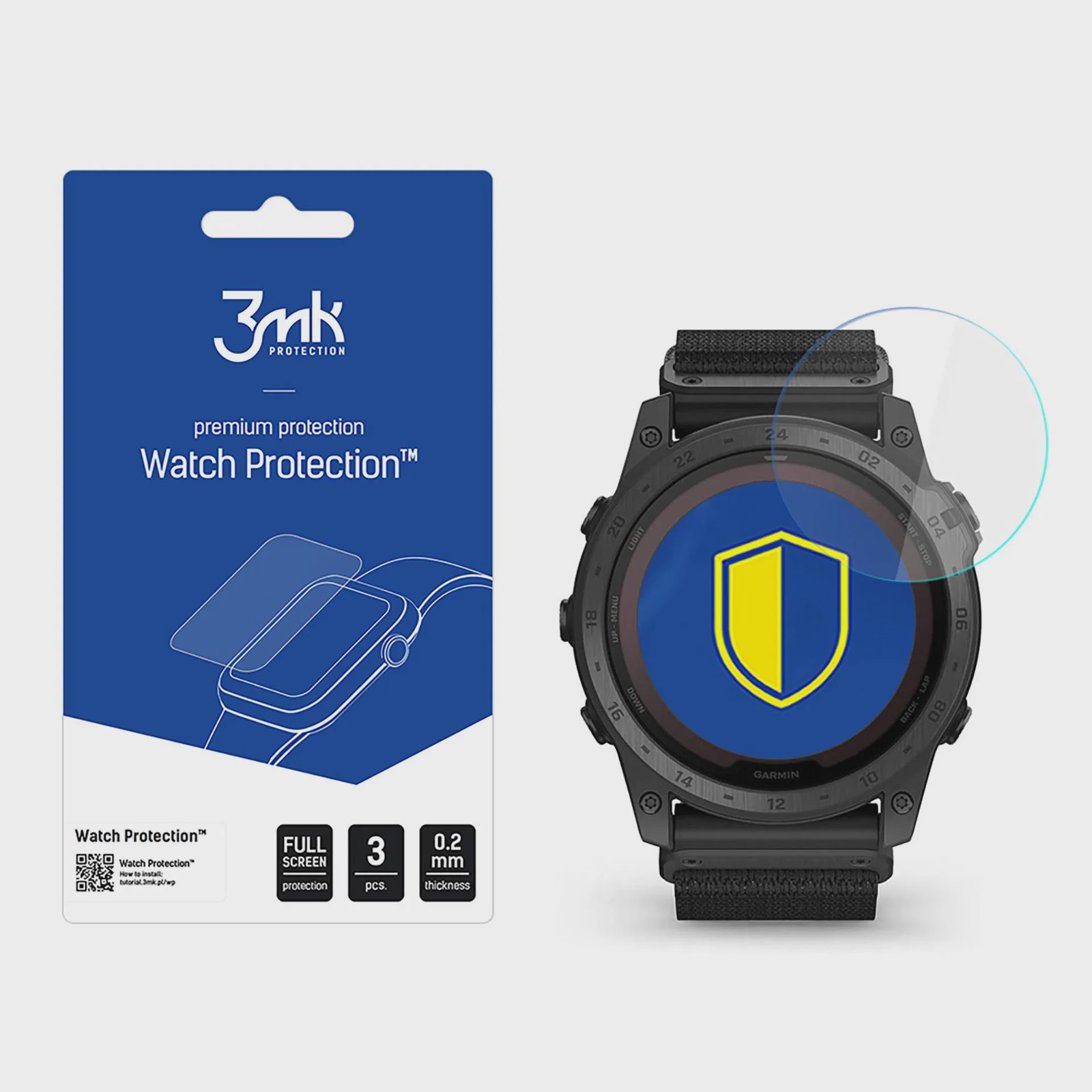 Hybrid Glass 3mk skärmskydd FlexibleGlass för Garmin Tactix 7 Pro