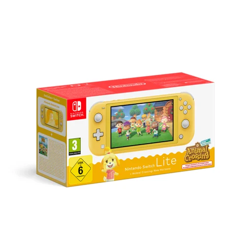Nintendo Switch Lite - Animal Crossing New Horizons Bundle - Yellow, bild 4