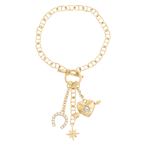 DARK Lucky Charm Bracelet Gold