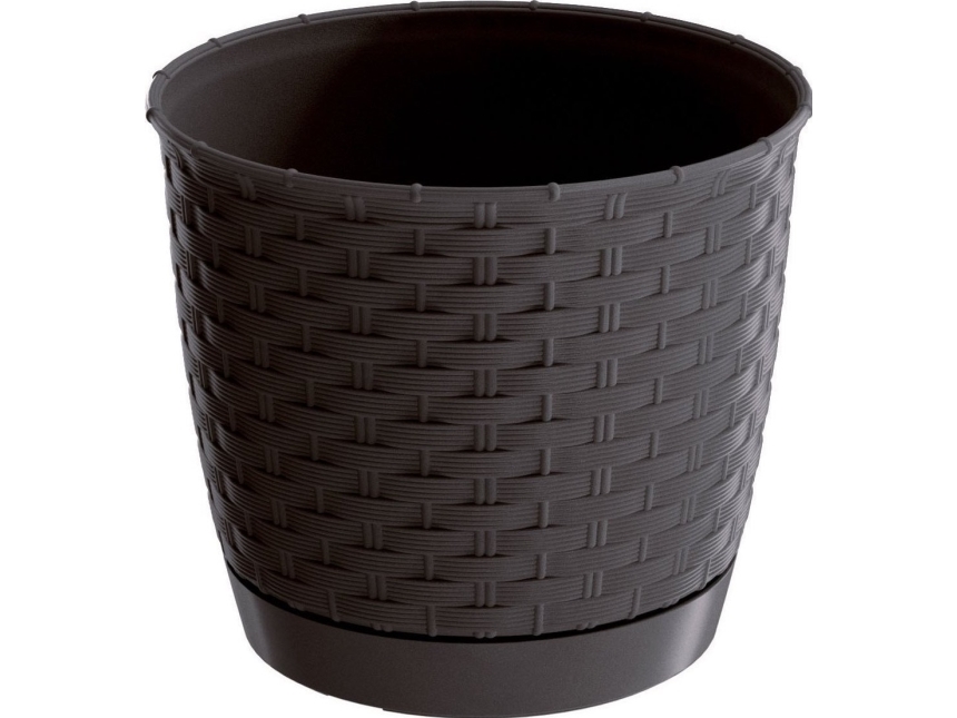 Prosperplast RATOLLA ROUND DRLO250-440U rund kruka 25x22 cm färg Umbra