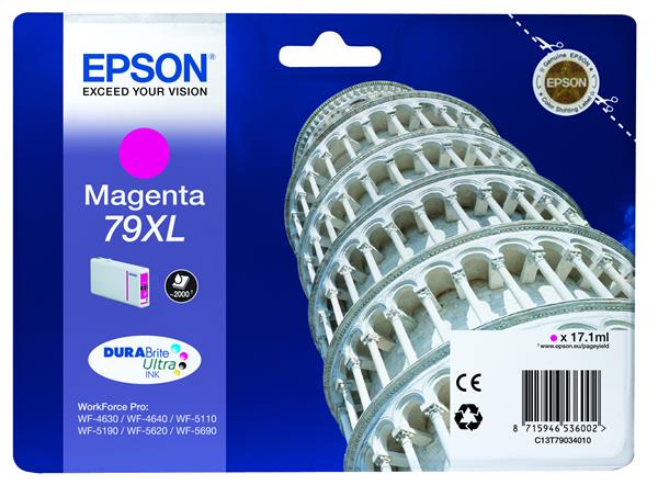 Bläckpatron Epson T7903 Magenta XL, bild 5