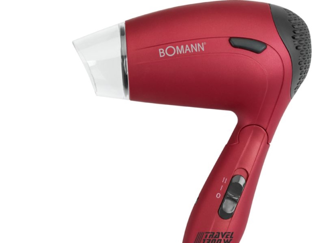 Bomann HTD 8005 CB resehårtork 1300 W 110-230 V, röd