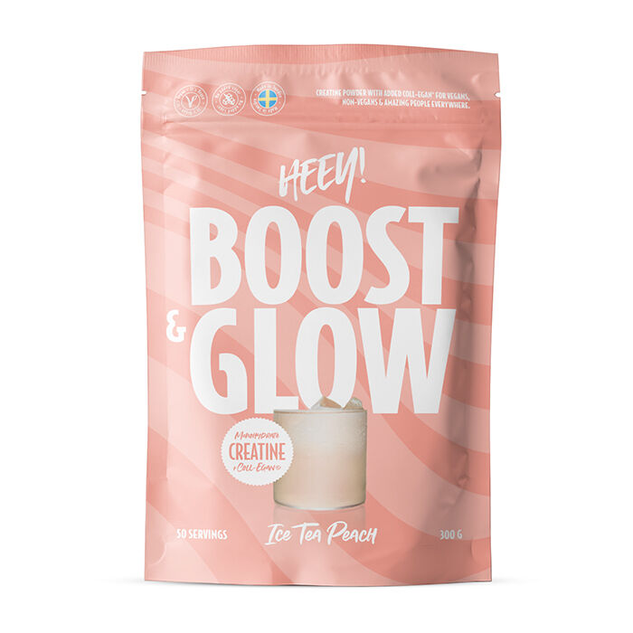 Heey! Creatine Boost & Glow Creatine + Coll-egan® Ice Tea Peach 300 g, bild 3