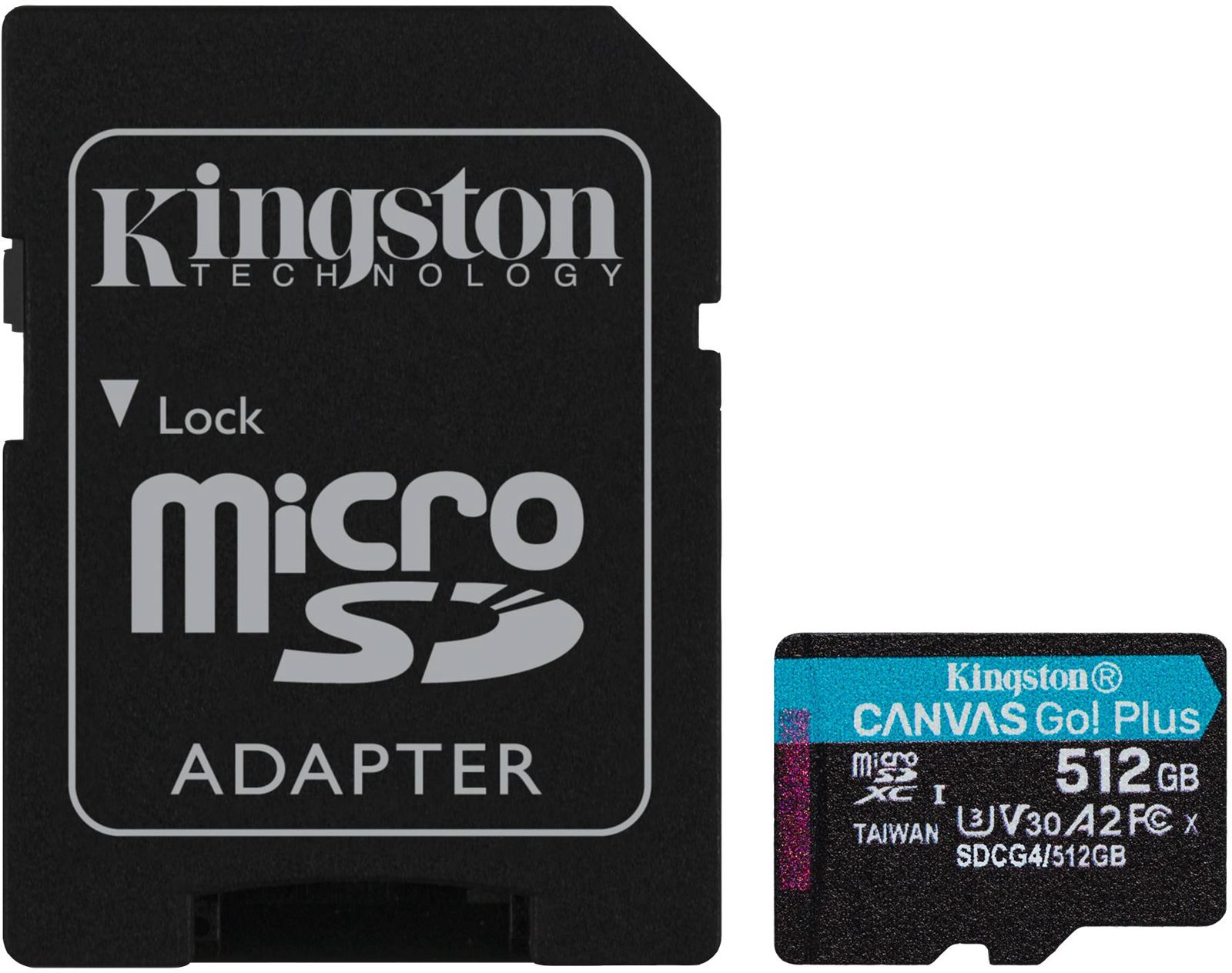 Kingston MicroSD 512GB Canvas Go! Plus Gen4, bild 3