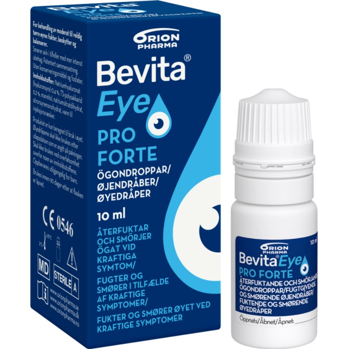 Bevita Eye Pro Forte ögondroppar droppflaska, 10 ml