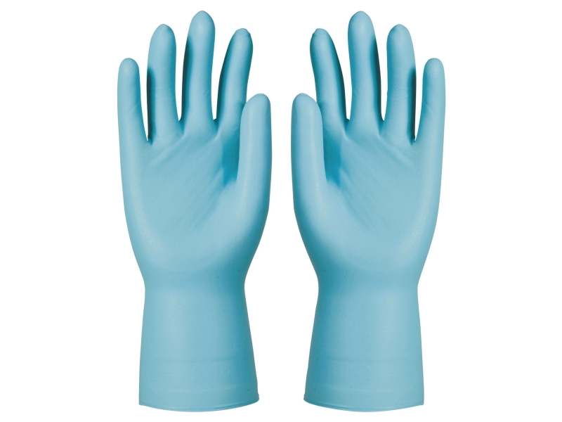 Handsker, Dermatril 743, nitril, str. 7, pakke a 50 stk., bild 2