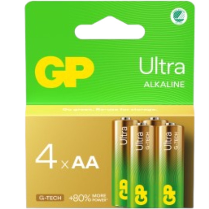 GP Ultra Alkaline AA 4-p Svanenmärkt