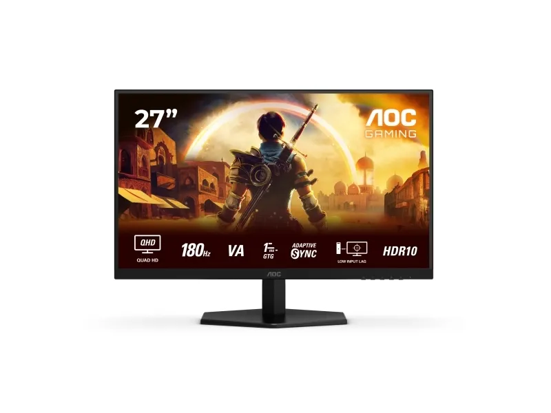 AOC 27" Q27G42XNE / 2560x1440 / VA / 180Hz / 0,5ms* / HDR10 / HDMI,DP, bild 2