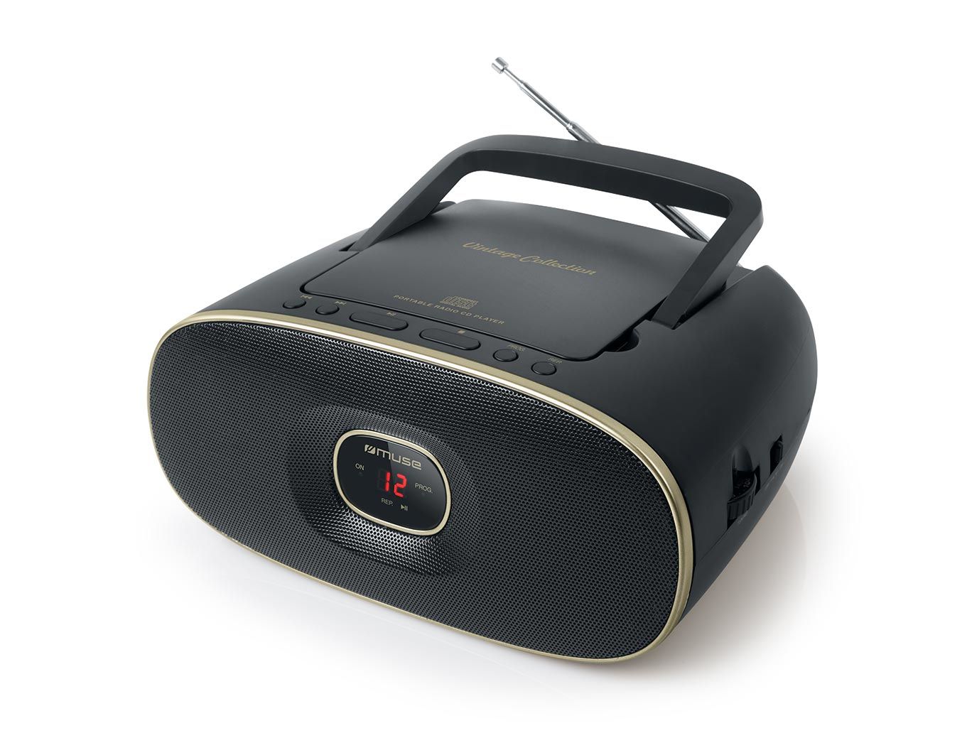 Muse MD-202 VT, Analog, FM, MW, 88 - 108 MHz, 540 - 1600 kHz, Spelare, CD, CD-R, CD-RW