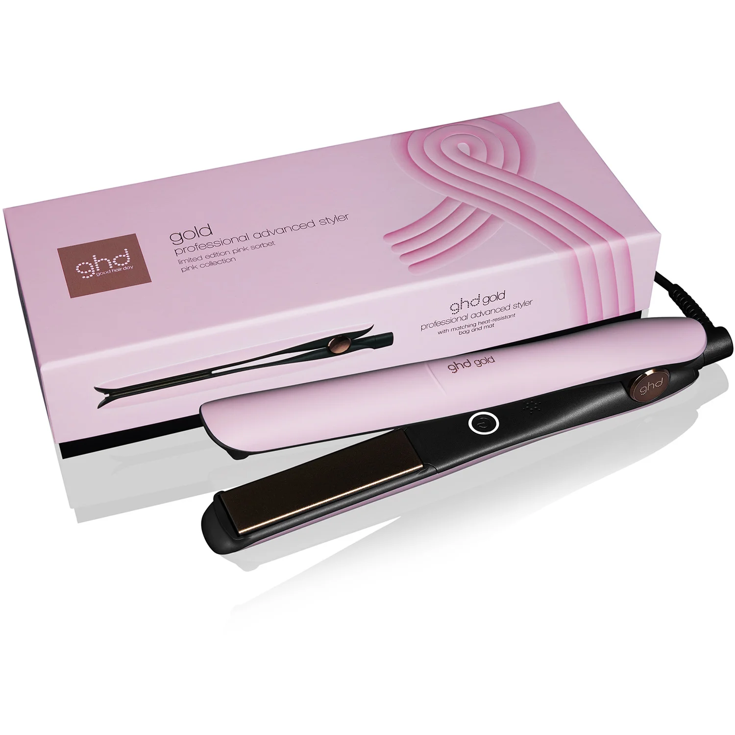 ghd Gold Hair Straightener in Pink Sorbet - Limited Edition 1 pcs 1 pcs