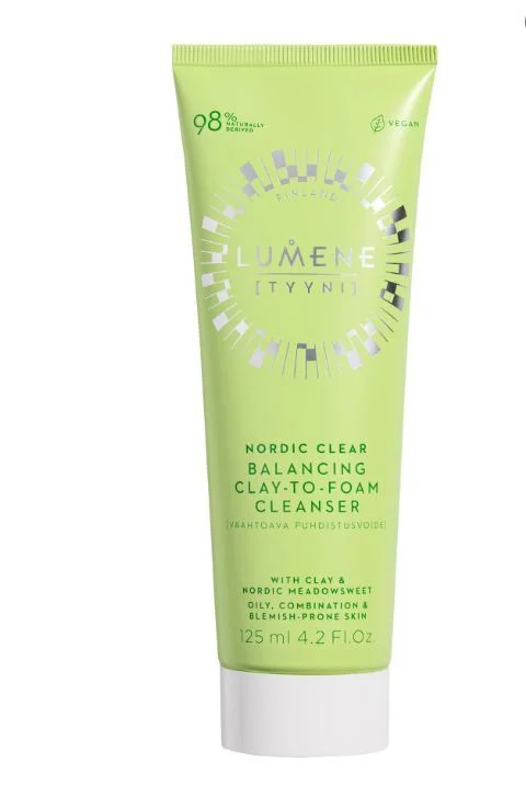 Lumene Nordic Clear Balancing Clay-to-Foam Cleanser 125 ml