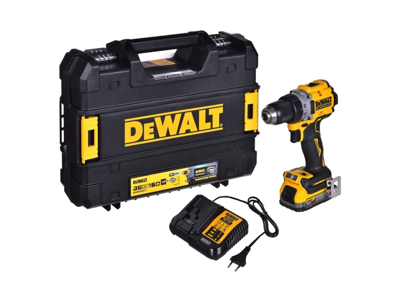 DEWALT skruvdragare 18V DCD800E1T 90Nm 1x1,7Ah POWERSTACK BL TSTAK …