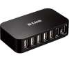 USB 2.0-hub D-Link DUB-H7, 7xUSB 2.0, inkl. strömadapter