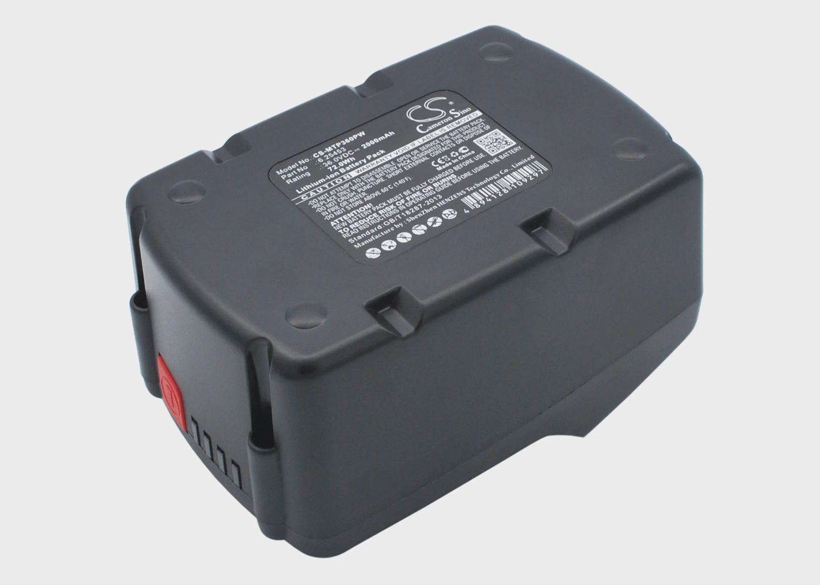 Batteri till Elverktyg för Metabo BHA 36 LTX, BHA 36 LTX Compact, AHS 36V m.fl., bild 2