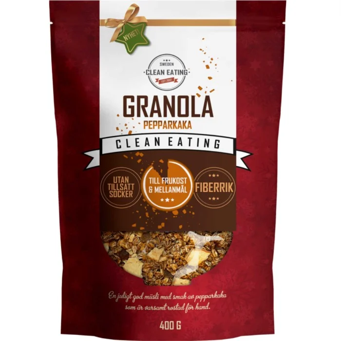 Clean Eating Granola Pepparkaka 400 g