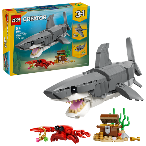 LEGO Creator Vildsint haj med skattkista 31381