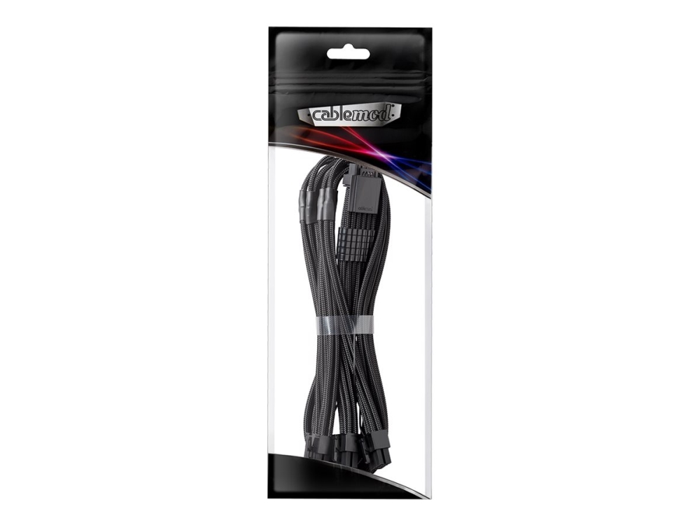 CableMod C-Series PRO ModMesh Sleeved 12VHPWR StealthSense - Strömkabelsats - svart
