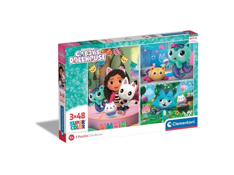 Clementoni Gabby's Dollhouse, 48 styck, Tecknade serier, 5 År