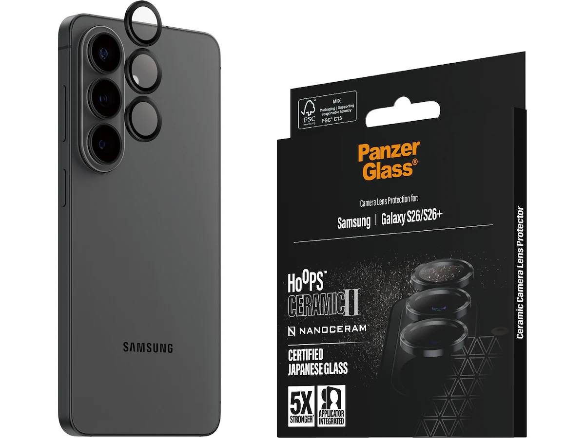 PanzerGlass Galaxy S26 / S26+ Hoops Ceramic II Linsskydd