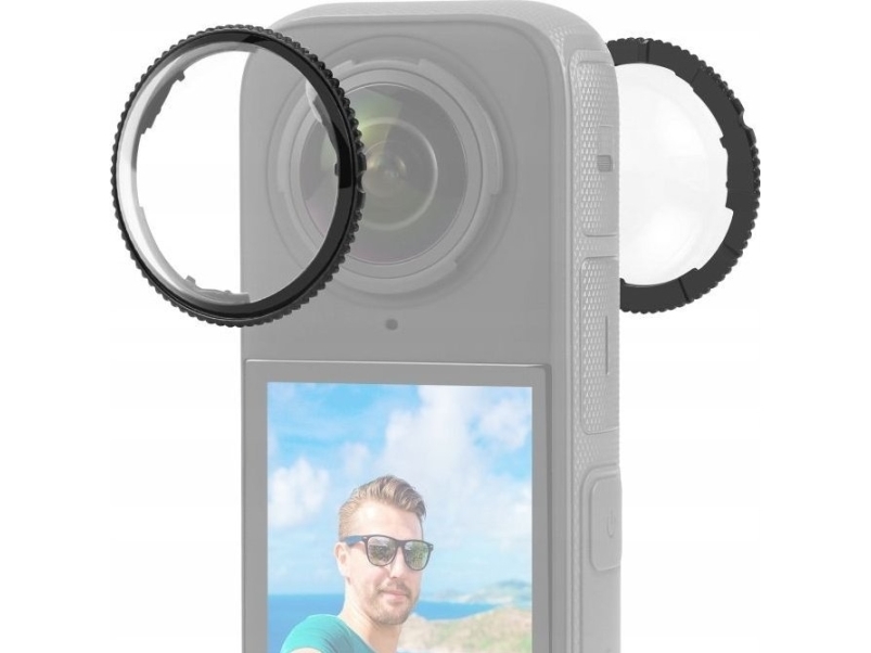 Puluz skyddsset 2x glas för Insta360 X4/X4 / Pu988t objektivskydd