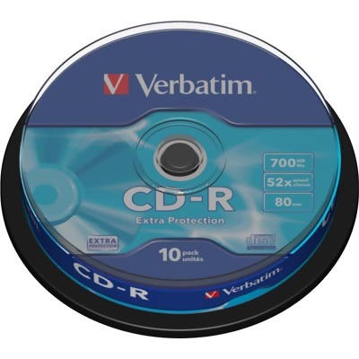 Verbatim spindel CD-R 52x, 10-pack