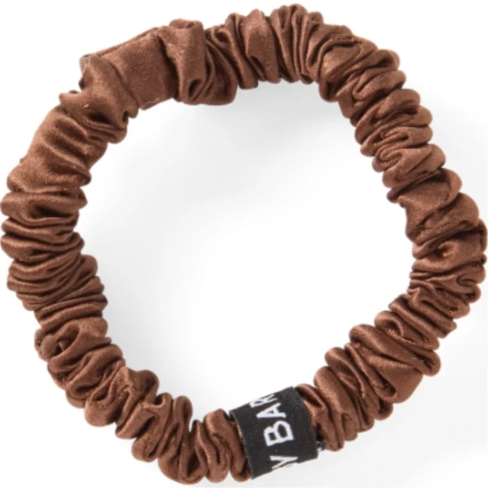 ByBarb Silk Hair Tie Brown Brown
