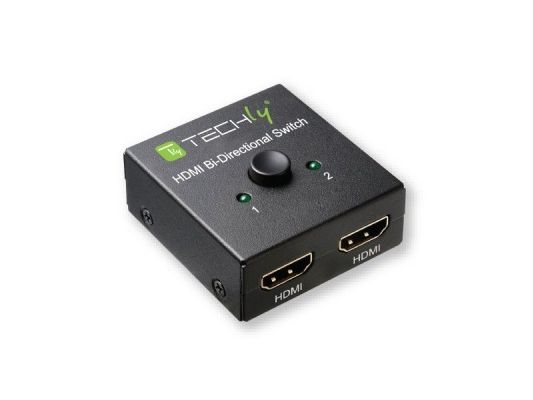 Techly IDATA-HDMI-22BI2, HDMI, Svart, 60 hz, 6 Gbit/s, 600 MHz, 3840 x 2160 pixlar