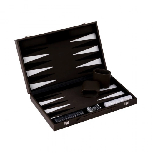 Engelhart Backgammon Medium Mörk Brun, bild 2