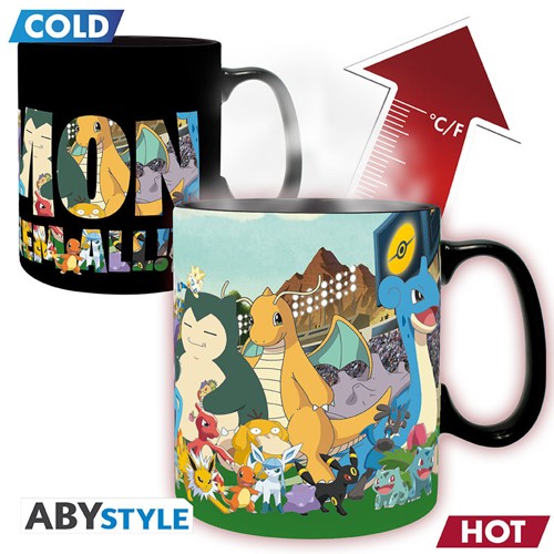 Pokemon Gotta catch em all Heat Change Ceramic Mug