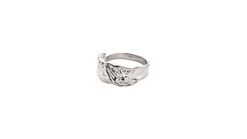 PILGRIM - SOL Organic Shaped Crystal Ring - Silver Plated, bild 3