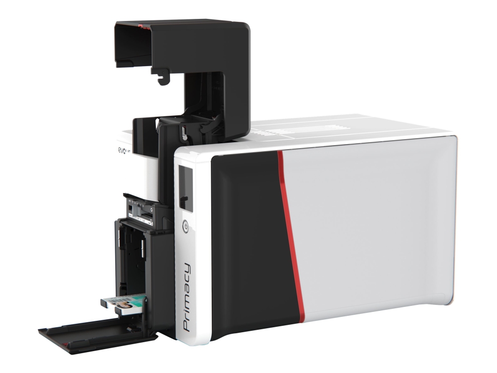 Evolis Primacy 2 Simplex Expert - Plastkortsskrivare - färg - återskrivbar färgsublimering/termoresin - CR-80 Card (85.6 x 54 mm) - 300 x 1200 dpi upp till 280 kort per timma (färg) - kapacitet: 100 kort - USB, LAN