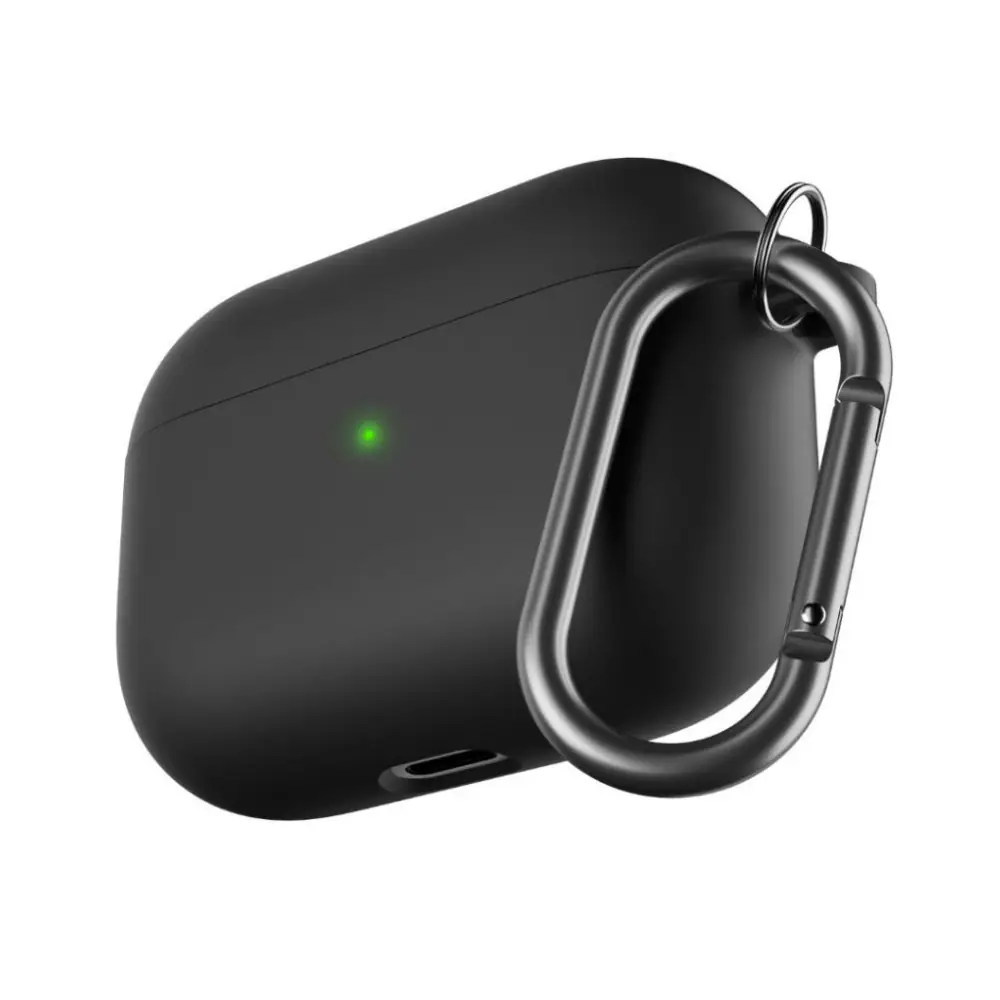PodSkinz HybridShell AirPods Pro nyckelringsfodral (svart), bild 3