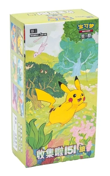 Pokemon Scarlet & Violet 151: Collect 151 Journey Booster Box Display (Slim box) (Kinesisk)