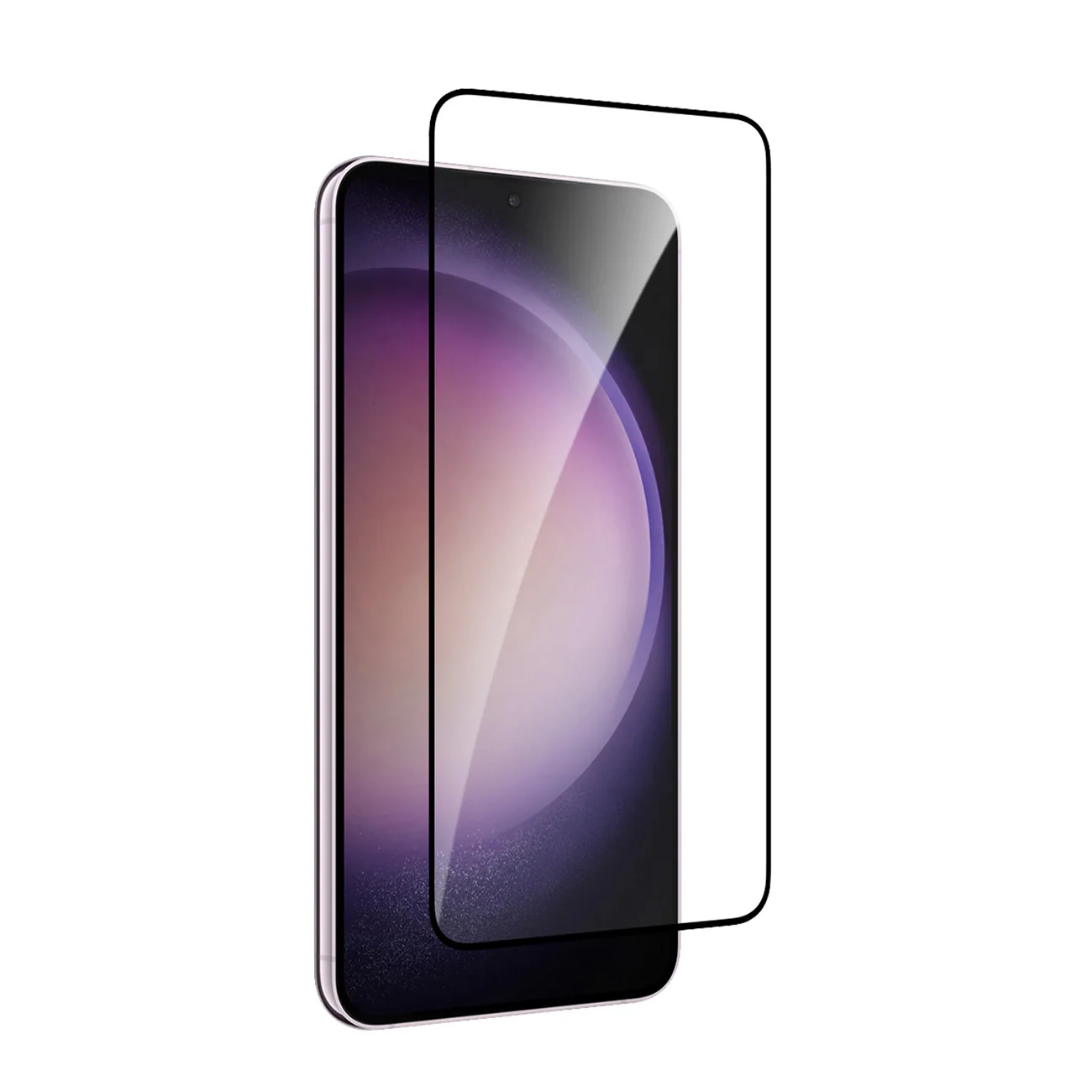 Puro Frame härdat glas med svart ram för Samsung Galaxy S25+ / S24+