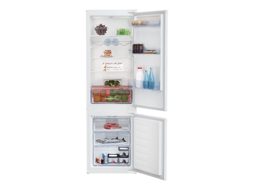 Beko BCHA275K4SN inbyggd kyl- och frysskåp 262 L, energiklass E, 54 cm, vit