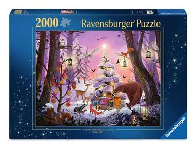 Ravensburger Pussel: A Woodland Christmas 2000 Bitar, bild 4