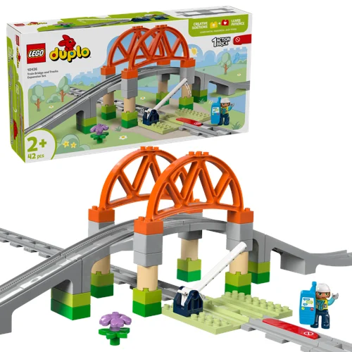 LEGO DUPLO Town Tågbro och spår – Expansionsset 10426