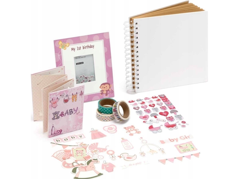Fujifilm instax-fotokit remelis 1-års barnets födelsedag, rosa (remelis, album, stickers och dekorerade klistermärken)